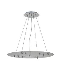 Lowan 69cm, 3m Polished Chrome/Silver, Suspension Plate c/w Power Cable To Lower Flush Fittings, Max Load 40kg (ONLY TESTED FOR OUR PRODUCTS)
