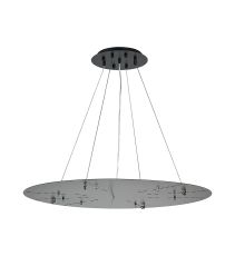 Lowan 79cm, 3m Satin Black/Matt Black, Suspension Plate c/w Power Cable To Lower Flush Fittings, Max Load 40kg (ONLY TESTED FOR OUR PRODUCTS)