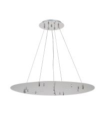 Lowan 79cm, 3m Polished Chrome/Silver, Suspension Plate c/w Power Cable To Lower Flush Fittings, Max Load 40kg (ONLY TESTED FOR OUR PRODUCTS)