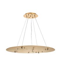 Lowan 79cm, 3m French Gold/Painted Gold, Suspension Plate c/w Power Cable To Lower Flush Fittings,  Max Load 40kg (ONLY TESTED FOR OUR PRODUCTS)