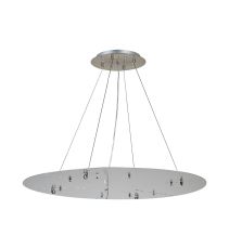 Lowan 79cm, 3m Satin Nickel/Silver, Suspension Plate c/w Power Cable To Lower Flush Fittings, Max Load 40kg (ONLY TESTED FOR OUR PRODUCTS)