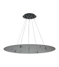 Lowan 89cm, 3m Satin Black/Matt Black, Suspension Plate c/w Power Cable To Lower Flush Fittings, Max Load 40kg (ONLY TESTED FOR OUR PRODUCTS)
