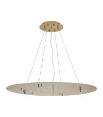 Lowan 89cm, 3m Brass/Painted Brass, Suspension Plate c/w Power Cable To Lower Flush Fittings, Max Load 40kg (ONLY TESTED FOR OUR PRODUCTS)