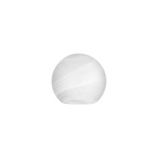 Ondra 15cm Round White Cloudy Globe Glass Shade (A),