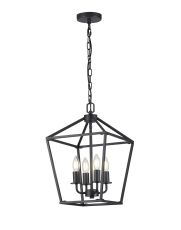 Vella Pendant, 4 Light E14, Black