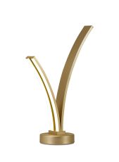 Bahia 2 Light Table Lamp Switched, 5W/7W LED, 3500K, 757lm, Sand Gold, 3yrs Warranty