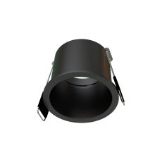 Malt GU10 Downlight Round, 1 x GU10 (Max 12W), Black, Cut Out: 60mm, Lampholder Included