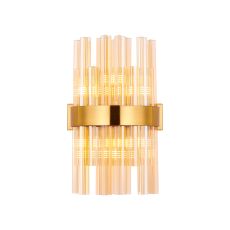Modus 6 Light G9, Wall Light, Brass / Amber