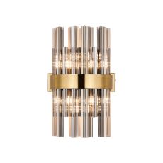 Modus 6 Light G9, Wall Light, Brass / Smoke