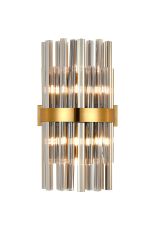 Modus 8 Light G9, Wall Light, Brass / Smoke