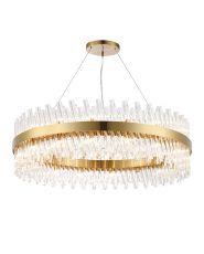 Modus 1m 32 Light G9, Pendant Round, Brass / Clear Item Weight: 29.51kg
