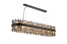 Modus 1.5m 36 Light G9, Pendant Oblong, Satin Black / Smoke Item Weight: 33.98kg