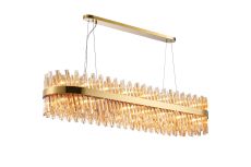 Modus 1.5m 36 Light G9, Pendant Oblong, Brass / Amber Item Weight: 33.98kg