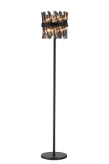 Modus 8 Light G9, Floor Lamp, Satin Black / Smoke