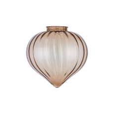 Mia 23x23cm Flower Bud Glass Shade (A) (MAY REQUIRE 88mm COLLAR FOR OTHER FIXTURES), Cognac Painted