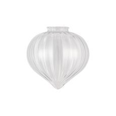 Mia 23x23cm Flower Bud Glass Shade (A) (MAY REQUIRE 88mm COLLAR FOR OTHER FIXTURES), Clear