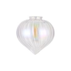 Mia 23x23cm Flower Bud Glass Shade (A) (MAY REQUIRE 88mm COLLAR FOR OTHER FIXTURES), Iridescent Faded