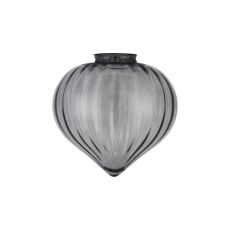 Mia 23x23cm Flower Bud Glass Shade (A) (MAY REQUIRE 88mm COLLAR FOR OTHER FIXTURES), Smoke Painted