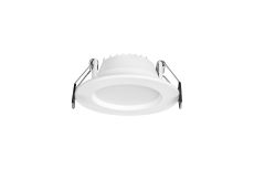 Nasao Recessed Spotlight, 6W LED, 2700/3200/4000K CCT, 520lm, White, Cut Out 75mm, Driver Included, 3yrs Warranty