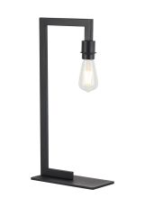 Isola Table Lamp Over Arm Without Shade, 1 Light E27, Satin Black