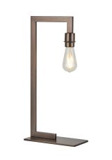 Isola Table Lamp Over Arm Without Shade, 1 Light E27, Matt Bronze
