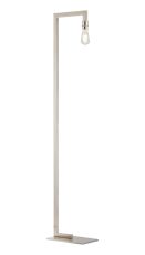 Isola Floor Lamp Over Arm Without Shade, 1 Light E27, Satin Nickel