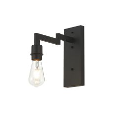Isola Switched Swing Arm Wall Light (FRAME ONLY), 1 x E27, Satin Black