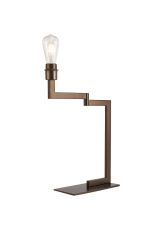 Isola Swing Arm Table Lamp, Without Shade, 1 x E27, Matt Bronze