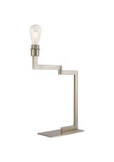Isola Swing Arm Table Lamp, Without Shade, 1 x E27, Satin Nickel