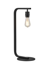 Isola Arc Table Lamp Without Shade, 1 Light E27, Satin Black