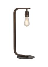 Isola Arc Table Lamp Without Shade, 1 Light E27, Matt Bronze