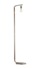 Isola Arc Floor Lamp Without Shade, 1 Light E27, Satin Nickel