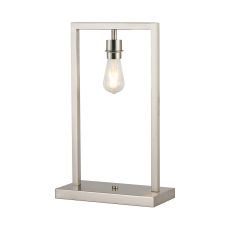 Isola Table Lamp Without Shade, 1 Light E27, Satin Nickel