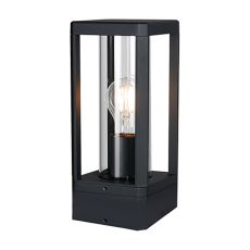 Nevada Pedestal Lamp, 1 x E27, IP65, Matt Black, 2yrs Warranty