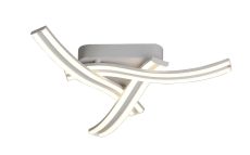 Bahia 54cm 3 Light Ceiling, 3 x 13W LED, 4000K, 2342lm, White, 3yrs Warranty
