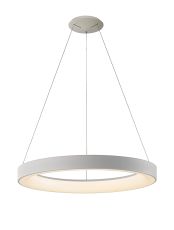 Niseko II Ring Pendant 65cm 50W LED, 2700K-5000K Tuneable, 3760lm, Remote Control & APP, White, 3yrs Warranty