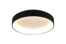 Niseko II Ring Ceiling 50cm 40W LED, 2700K-5000K Tuneable, 2950lm, Remote Control & APP, Black, 3yrs Warranty