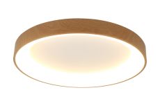 Niseko II Ring Ceiling 65cm 50W LED, 2700K-5000K Tuneable, 3760lm, Remote Control & APP, Wood, 3yrs Warranty