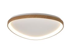 Niseko II Triangular Ceiling 61cm 50W LED, 2700K-5000K Tuneable, 3000lm, Remote Control, Wood, 3yrs Warranty