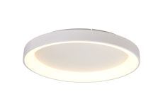 Niseko II Ring Ceiling 78cm 58W LED, 2700K-5000K Tuneable, 4700lm, Remote Control, White, 3yrs Warranty