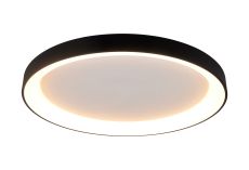 Niseko II Ring Ceiling 90cm 78W LED, 2700K-5000K Tuneable, 6200lm, Remote Control, Black, 3yrs Warranty