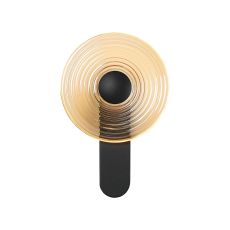 Biento Wall Lamp, 1 x 7W LED, 3000K, 426lm, Satin Black/Amber, 3yrs Warranty