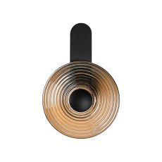 Biento Wall Lamp, 1 x 7W LED, 3000K, 426lm, Satin Black/Smoke, 3yrs Warranty