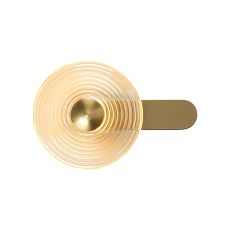 Biento Wall Lamp, 1 x 7W LED, 3000K, 426lm, Brass/Amber, 3yrs Warranty