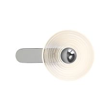 Biento Wall Lamp, 1 x 7W LED, 3000K, 426lm, Chrome/Clear, 3yrs Warranty