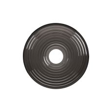 Biento 20cm Round Ripple Glass Shade (A), Smoke