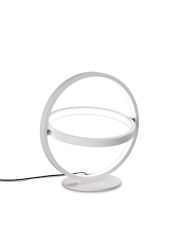 Orbital Table Lamp Round 30cm, 2 Ring, 12W LED 3000K, 660lm, White, 3yrs Warranty