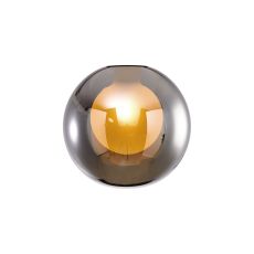 Giuseppe 12cm Round Chrome With Inner Frosted Globe (G) Glass Shade