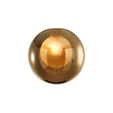 Giuseppe 12cm Round Gold With Inner Frosted Globe (G) Glass Shade