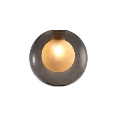 Giuseppe 12cm Round Smoke With Inner Frosted Globe (G) Glass Shade